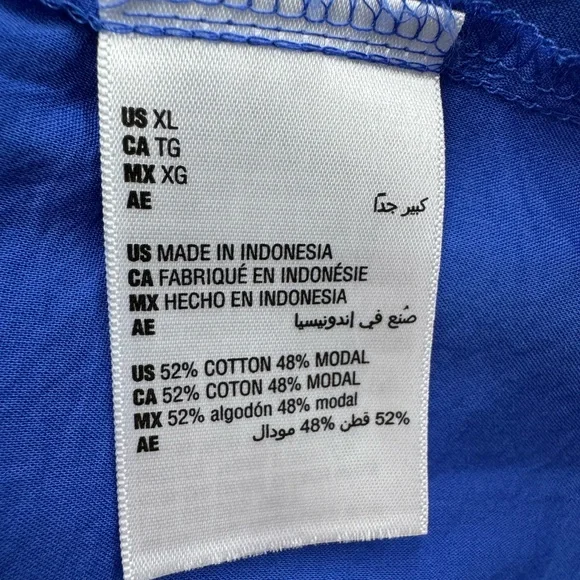 On 34th Women’s XL Blue Ruffled Sleeve Lightweight Top - Picture 5 of 6